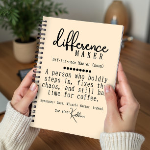 Libreta Personalizada para Regalo a Jefe, Maestro 