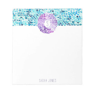 Libreta pintada a mano de cristal de la acuarela