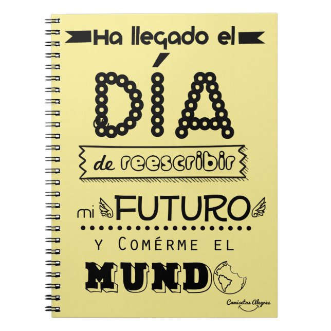 Libreta reescribir mi futuro personalizable (Frente)