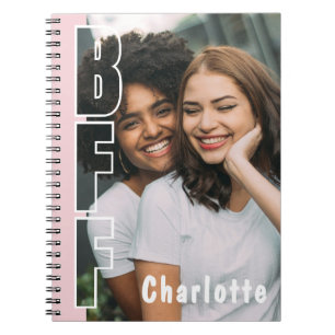 Libreta rosa de ilusión fotográfica personalizada 