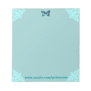 libreta verde azulada