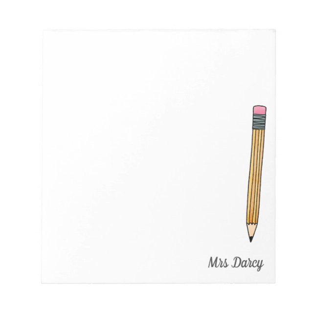 Libretas de notas personalizadas para maestros con (Frente)
