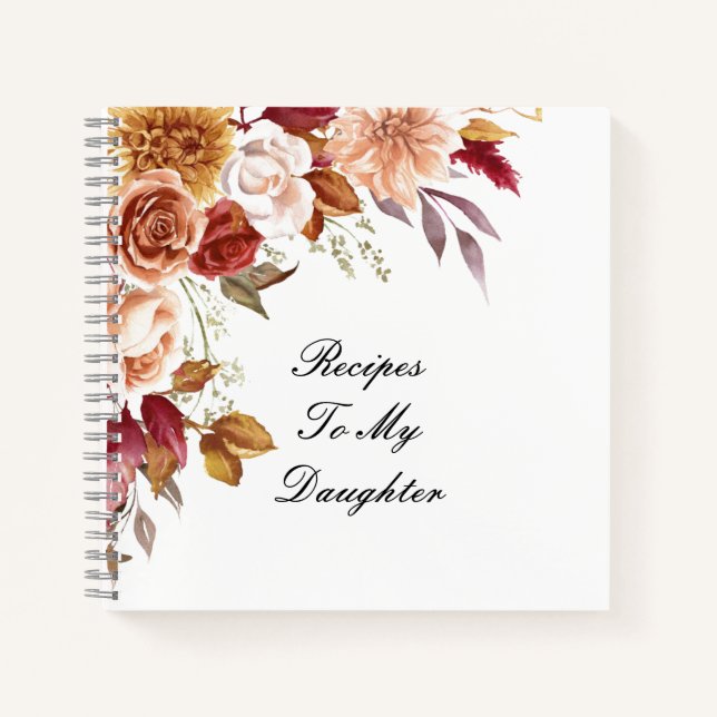 LIBRETAS DE RECETAS PARA MI HIJA (Anverso)