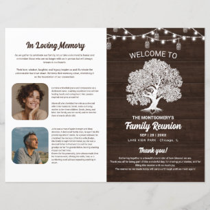 Libreto de Programa Plegable de Reunión de Árbol G