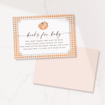 Librito de Cuadros de Calabacita para Bebé Tarjeta