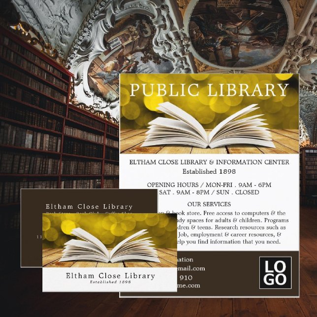 Libro Abierto de moda, Publicidad de biblioteca (Subido por el creador)