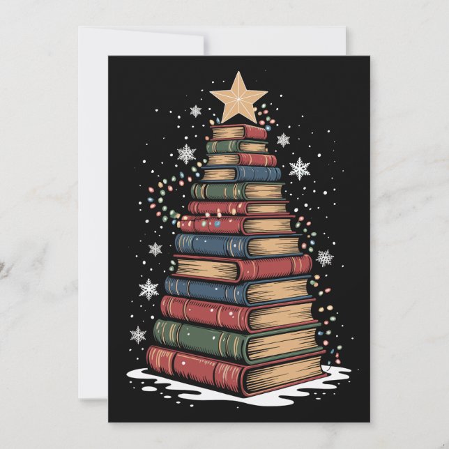 Libro Árbol de Navidad Profesor Bibliotecario Xmas (Anverso)