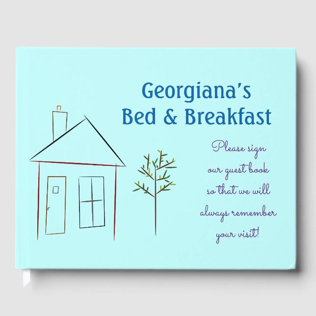 Libro artístico de Hogar y Árbol - Bed and Breakfa (Anverso)