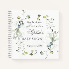 Libro Baby Shower de Eucalyptus Foliage