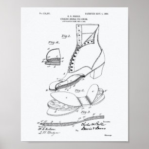 Libro Blanco Patente Arte de Cushion Insole Shoes