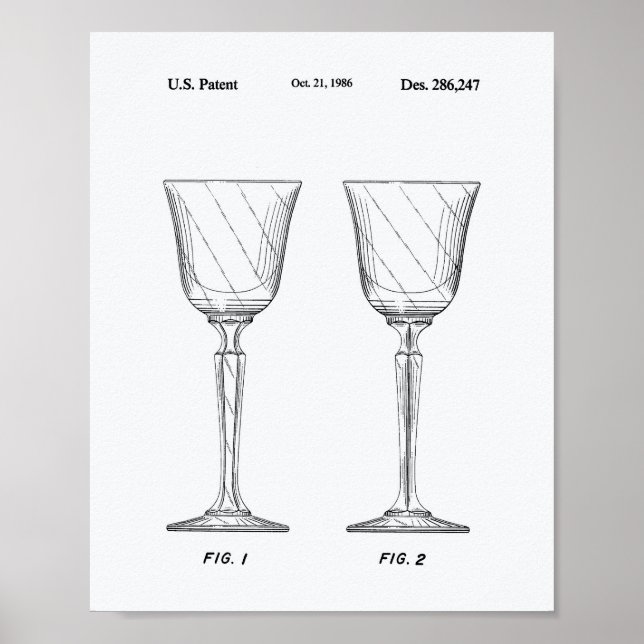 Libro Blanco Patente de Arte de Vidrio de 1986 (Frente)