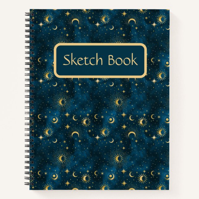 Libro Celestial de Esbozos Nocturnos Starry Blue & (Anverso)