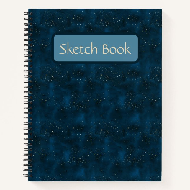 Libro Celestial de Esbozos Nocturnos Starry Blue y (Anverso)