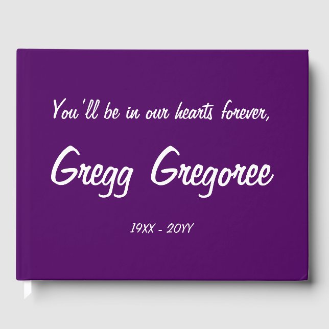 Libro conmemorativo lúgubre y apagado (Anverso)