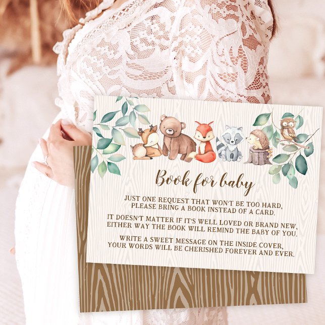 Libro de animales de bosque para bebé con tarjeta  (Subido por el creador)