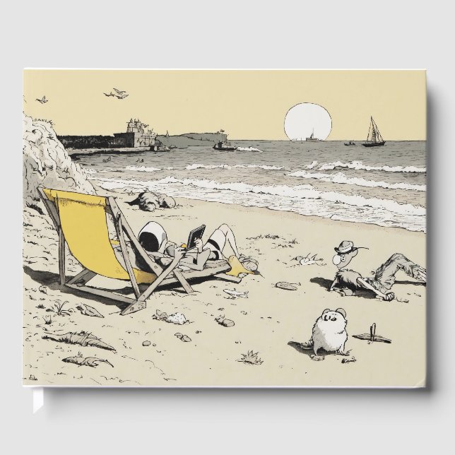 libro de apuntes de boceto con lápiz y tinta (Anverso)