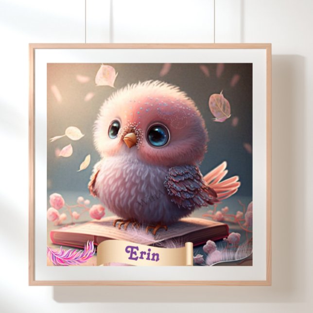 Libro de Arte Personalizado de Búho Bebé Pájaro Li (Subido por el creador)
