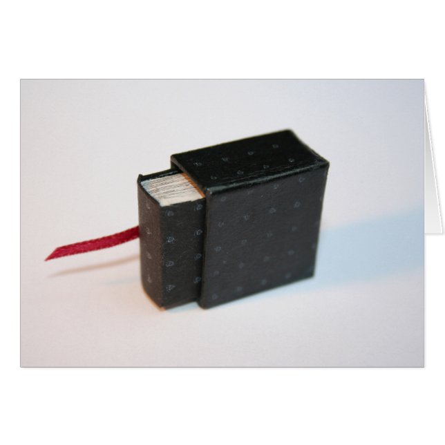 Libro de artista en miniatura con tarjeta de caja (Anverso (Horizontal))