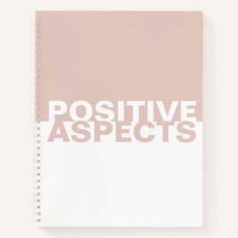 Libro de aspectos positivos para portátiles de dos
