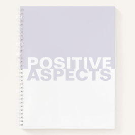 Libro de aspectos positivos para portátiles de dos