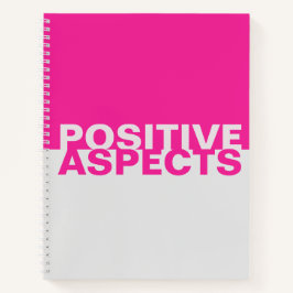 Libro de aspectos positivos para portátiles de dos