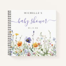 Libro de Baby Shower Wildflower Field
