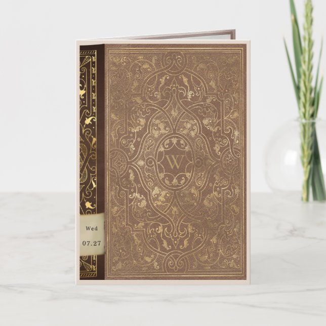 Libro de bibliotecas con Boda literario de notas d (Anverso)