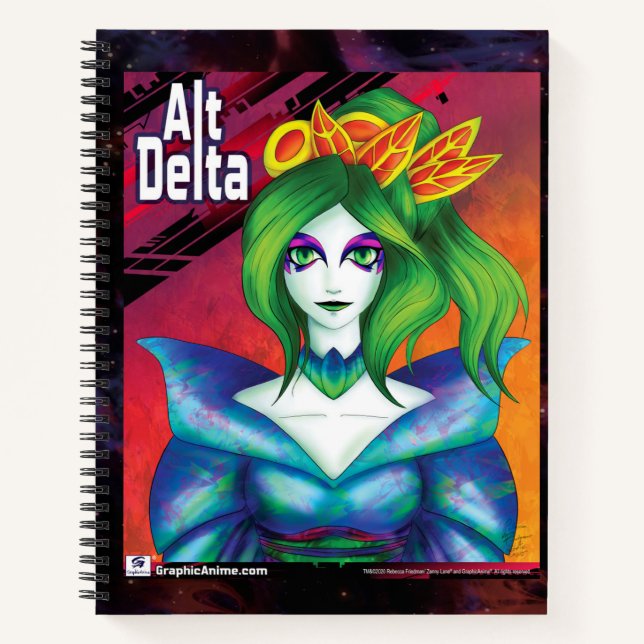 Libro de boceto AltDelta: Kabuki Green (Anverso)