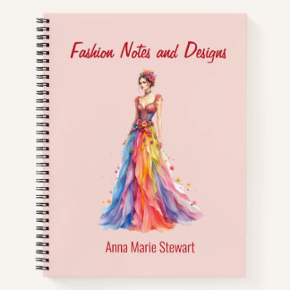 Libro de bocetos de moda personalizados