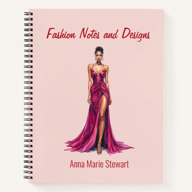 Libro de bocetos de moda personalizados (Anverso)