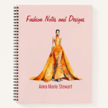 Libro de bocetos de moda personalizados
