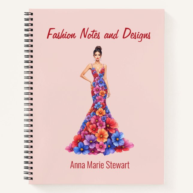 Libro de bocetos de moda personalizados (Anverso)