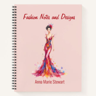 Libro de bocetos de moda personalizados