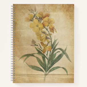 Libro de bocetos de vintage Floral Scrapbook Journ