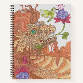 Libro de bocetos del dragón de los tesoros natural