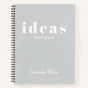 Libro de bocetos Gris y blanco moderno personaliza
