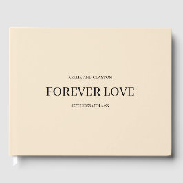 Libro de Boda simple de champagne