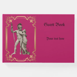 libro de bodas clásico rosa y oro