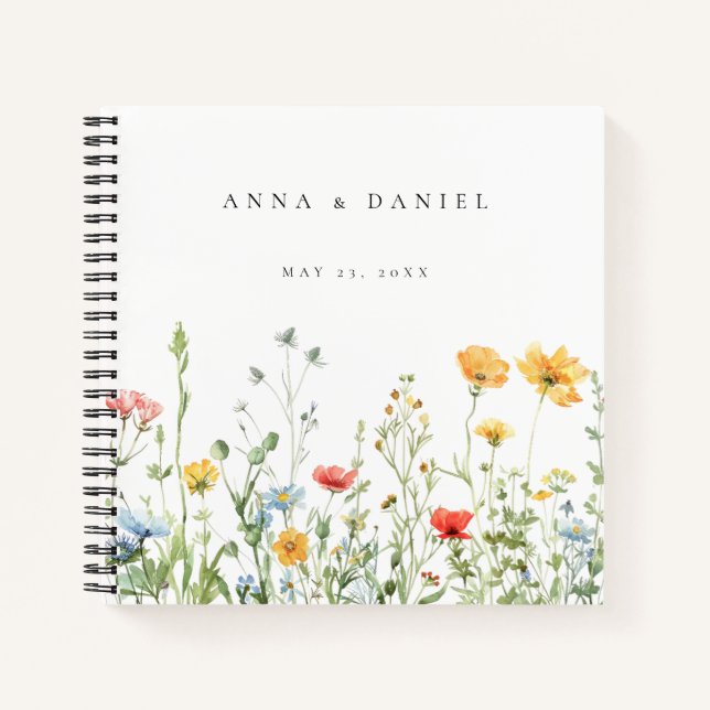 Libro de Bodas de verano floral y sensacional (Anverso)