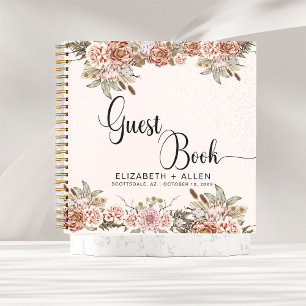 Libro de Bodas Florales Personalizados de Pink Boh