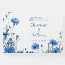 Libro de Bodas personalizados de Cornflowers rusos