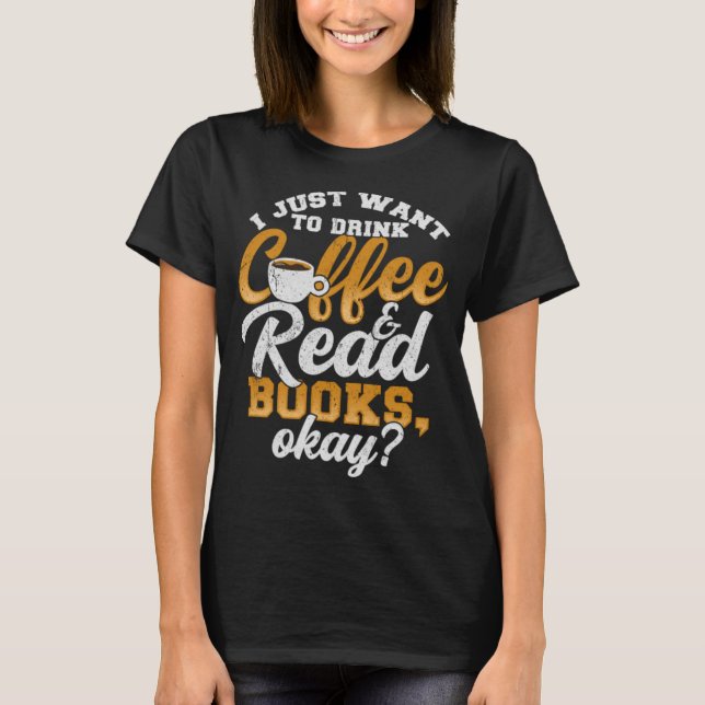 Libro de camisetas leyendo libros de novela Thrill (Anverso)