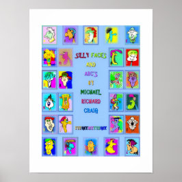 Libro de Caras Tontas y ABC: Póster