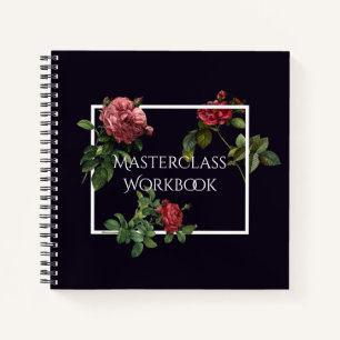 Libro de clases con Rosas de época