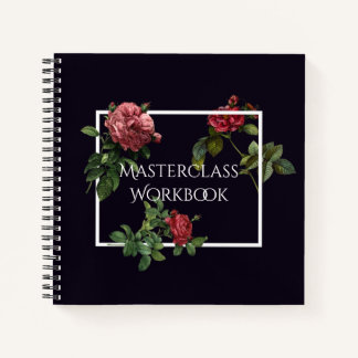 Libro de clases con Rosas de época