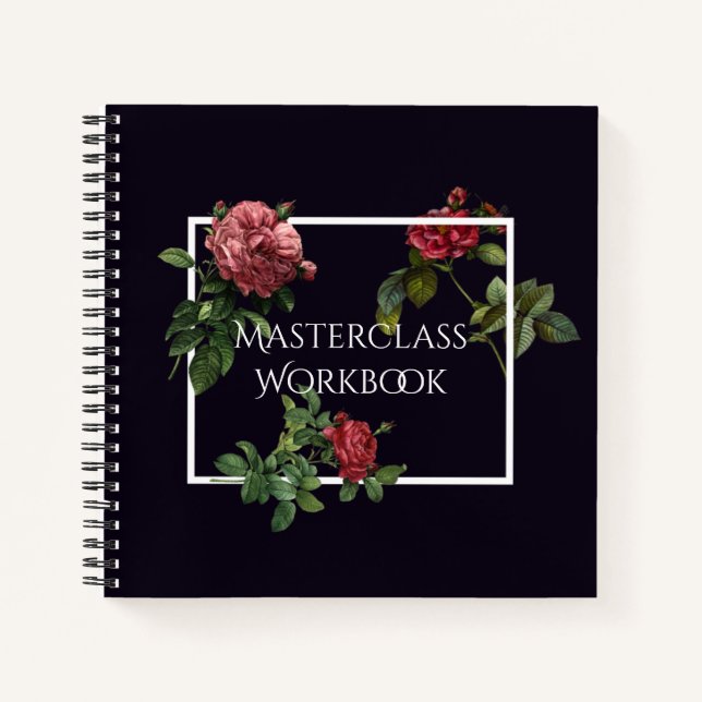 Libro de clases con Rosas de época (Anverso)