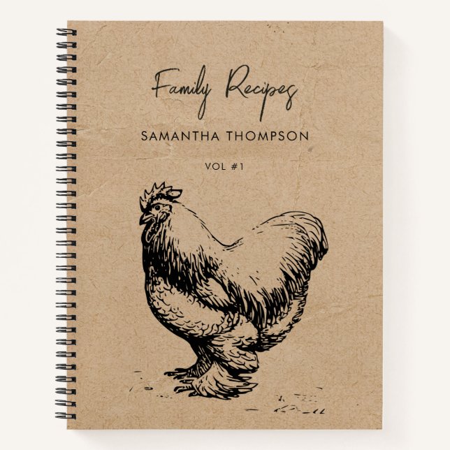 Libro de cocina de la familia de personalizados Kr (Anverso)