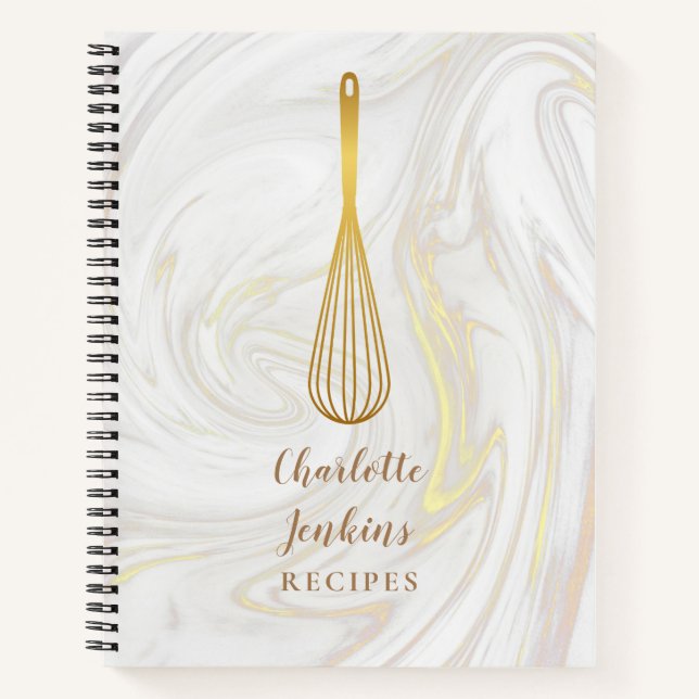 Libro de cocina de la receta de oro Whisk Marble S (Anverso)