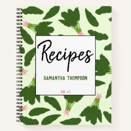 Libro de cocina de las recetas del patrón de espin