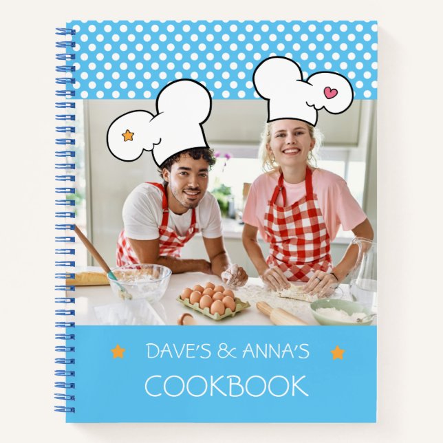 Libro de cocina de memoria de pareja personalizada (Anverso)
